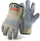 The Boss Premium Split Leather Work Gloves Large