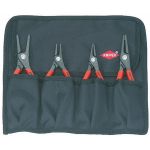 Knipex 4 Piece Snap Ring Circlip Pliers Set w/Tool Roll