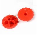Roller Gauge End Caps Red Approx 12 Mils Pack of 6