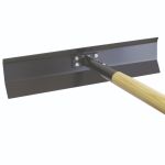 Kraft Tool Heavy Duty Steel Concrete Spreader w/48-inch Wood Handle