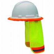 Pyramex Hi-vis Yellow Hard Hat Neck Shade Fits Cap Style and Full Brim Hard Hats