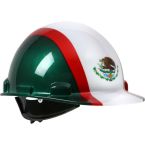 Protective Industrial Class E Mexico Hard Hat 4 Point Ratchet Suspension