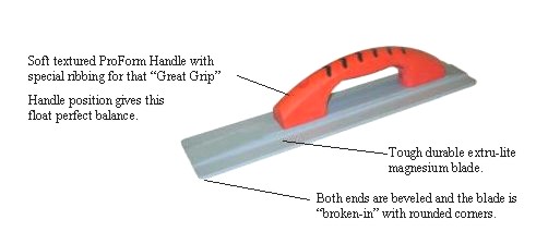 Magnesium Hand Float<br>16" x 3.25"