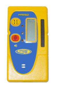 Spectra Laser ReceiverHR250 w/Rod ClampFor LL200 & LG20  Lasers