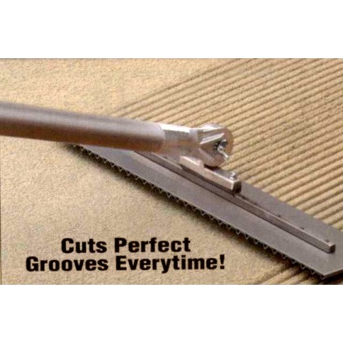 Kraft Tool MultiTrac Concrete Safety Groover Stainless Steel 24inch