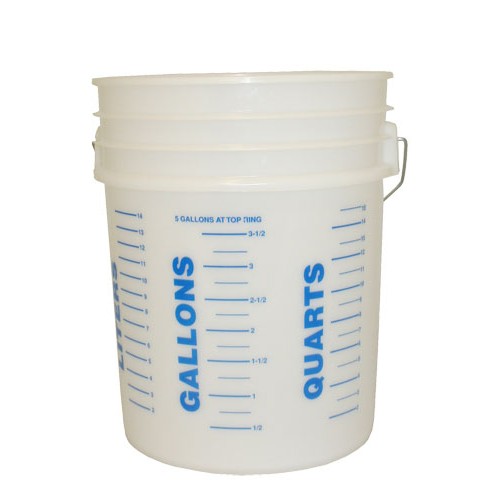 Durable 5 gallon bucket for general uses such as mixing or moving 