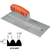 Superior Tile Notch Trowel Flat-top V-notch 1/8
