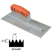 Superior Tile Notch Trowel Sawtooth V-notch 3/16