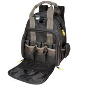 CLC Tech Gear 53 Pocket LED Lighted Tool Backpack