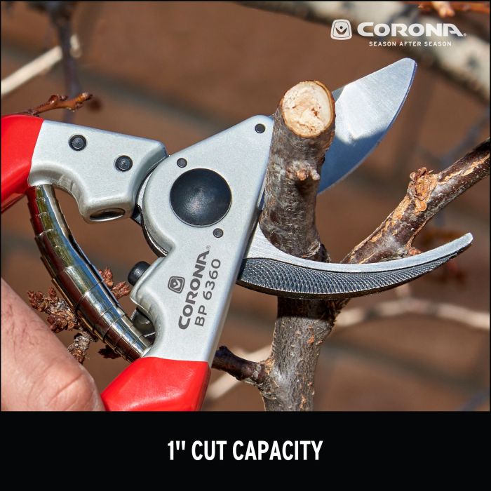 Corona Clipper Forged Aluminum Left Handed Bypass Pruner 1-inch Capacity 