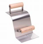 Kraft Tool Curb & Gutter Concrete Trowel Stainless Steel 90-Degree Gutter