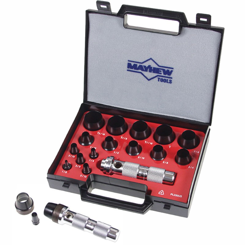 Mayhew Pro 16 Piece Hollow Punch Set