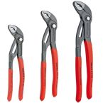 Knipex 3 Piece Cobra Water Pump Pliers Set Includes 7