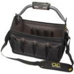 CLC Tech Gear 15-inch Open Top Tool Bag w/LED Light
