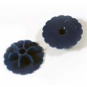 Roller Gauge End Caps Blue Approx 22 Mils Pack of 6