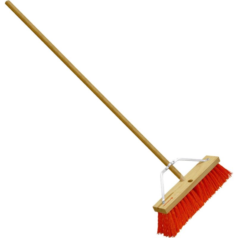 Heavy Duty Street Brooms | 16 inch Wood Block Push Broom