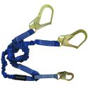 Falltech Y-Leg 4' to 6' ElasTech Shock Absorbing Lanyard w/Rebar Hooks