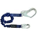 Falltech 4' to 6' ElasTech Shock Absorbing Lanyard Aluminum Snap Hook & Rebar Hook