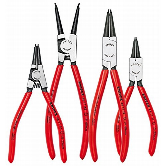 Knipex 4 Piece Snap Ring Circlip Plier Set w/Tool Roll