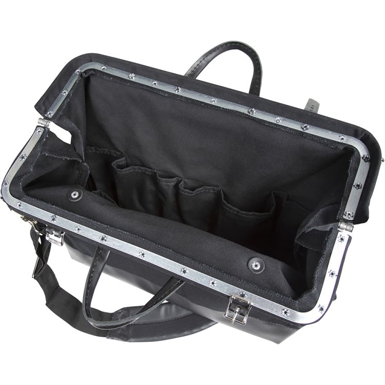AWP Rolling 14 Inch Tool Bag with Telescoping Rubber Handle and