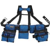 Bucket Boss Royal Blue Tool Belt Rig with Suspenders