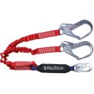 Falltech Ironman Dual Class Y-Leg 4' to 6' ElasTech Shock Absorbing Lanyard Aluminum