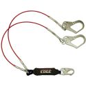 Falltech Leading Edge Dual Class Y-Leg Shock Absorbing Lanyard w/Rebar Hooks
