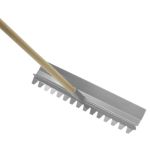 Kraft Tool Concrete Rake Magnesium Wood Handle