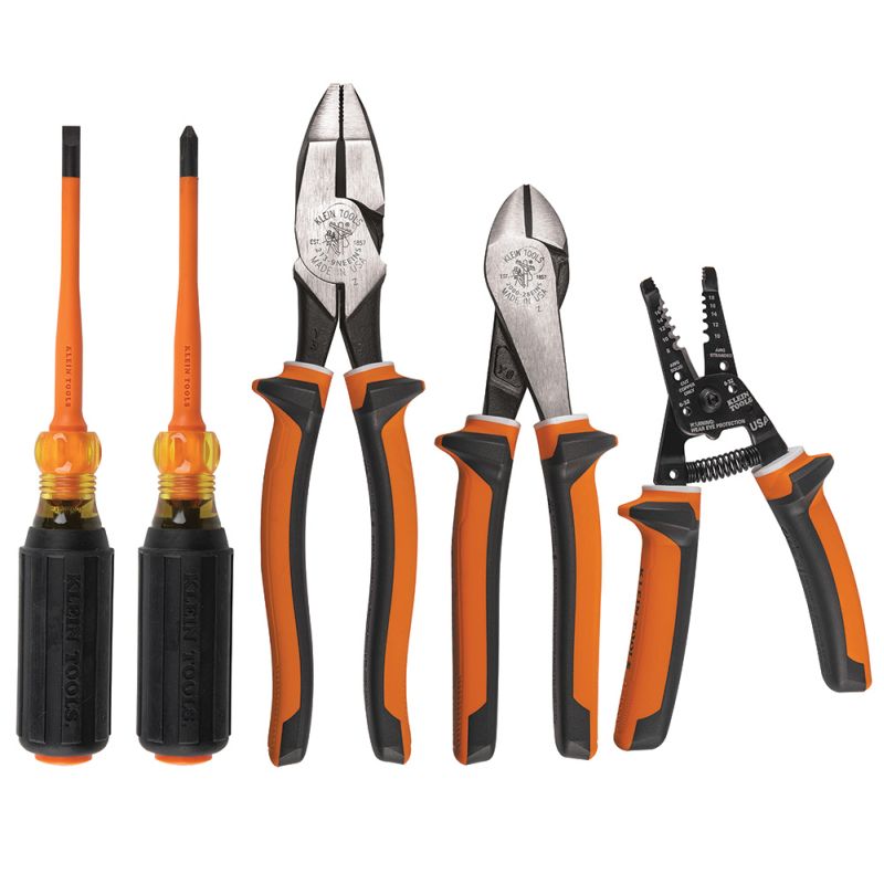 Klein Tool 5Piece 1000V Insulated Electricians Tool Kit