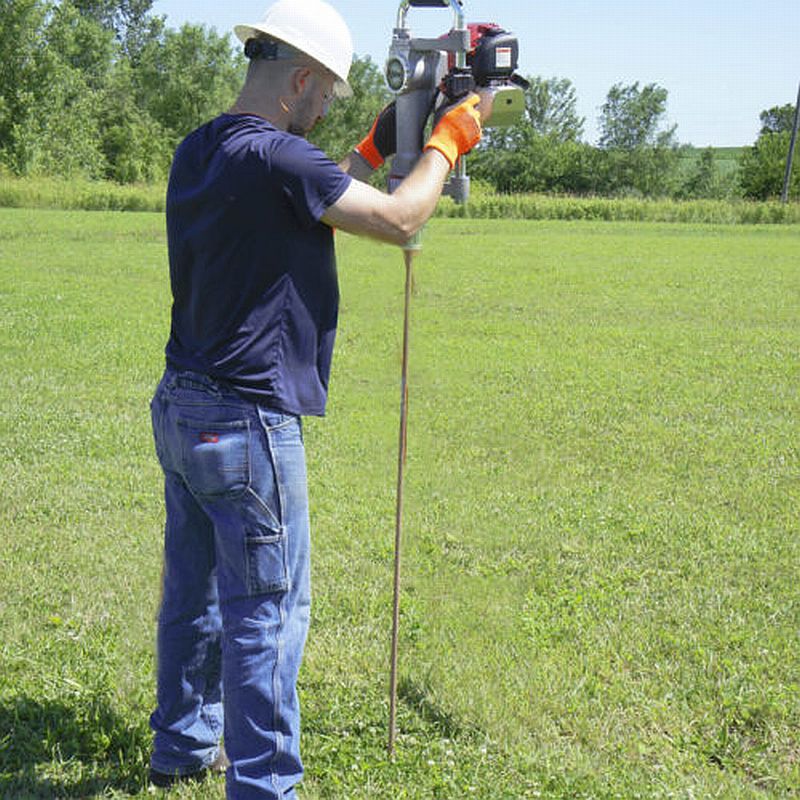 Cordless ground sales rod driver