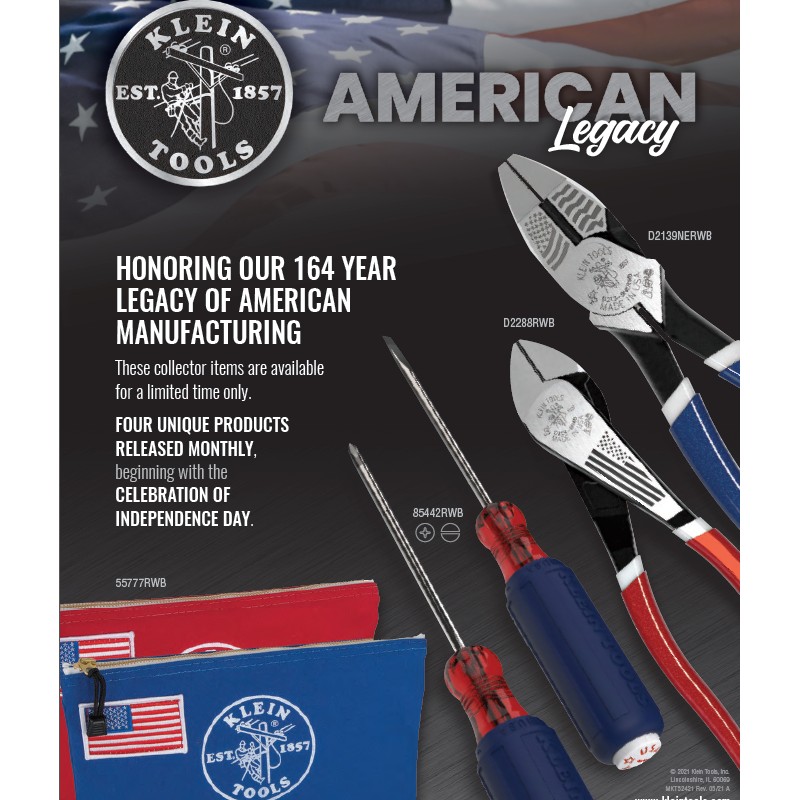 Klein Tool American Legacy Limited Edition 8 Diagonal Cutting Pliers