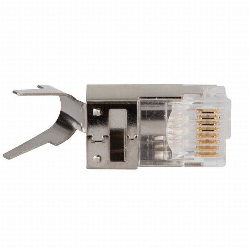 Pass-Thru RJ45 CAT6 Modular Data Plugs, Pass Through Connectors 100 Pack