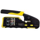 Klein Tool Pass-Thru Ratcheting Cable Crimper, Stripper and Cutter