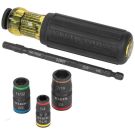 Klein Tool 7-in-1 Magnetic Impact Flip Socket Set with Handle