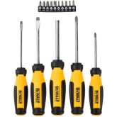 DEWALT DWHT68001 10-Piece MAX-FIT Telescoping Screwdriver Set – Multi-Bit, Cushion Grip
