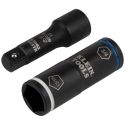 Klein Tool 2-in-1 13/16-Inch Penta 3/4-Inch Hex Flip Socket with Adapter