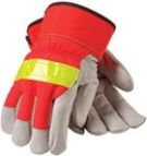 Protective Industrial Thinsulate Lined Split Leather Winter Work Gloves Large