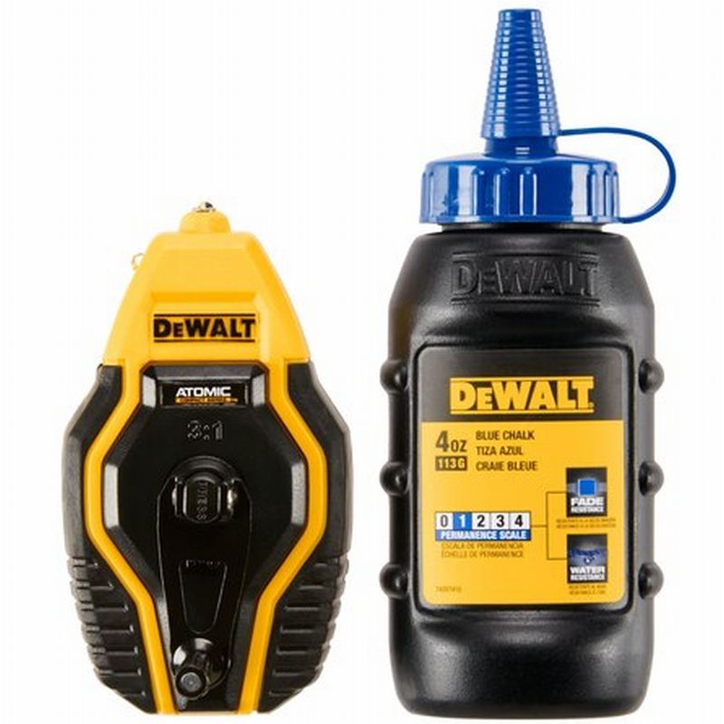 DeWalt Atomic Compact 3:1 30' Chalk Reel Kit, Blue