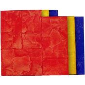 Brickform Concrete Texture Mat  Ashlar Slate Hard Mat with Molded Handles